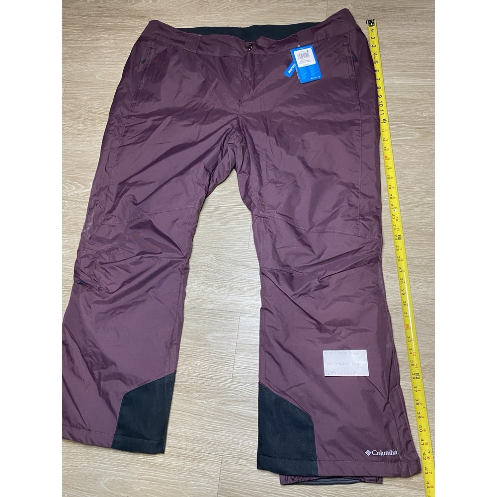 *NWT Columbia Women Size 3X Regular Bugaboo II Pant Purple Plum Snow Pants $120 - Picture 12 of 16